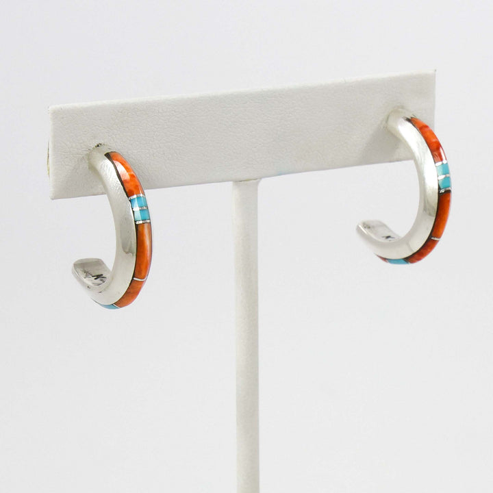 Inlay Hoop Earrings