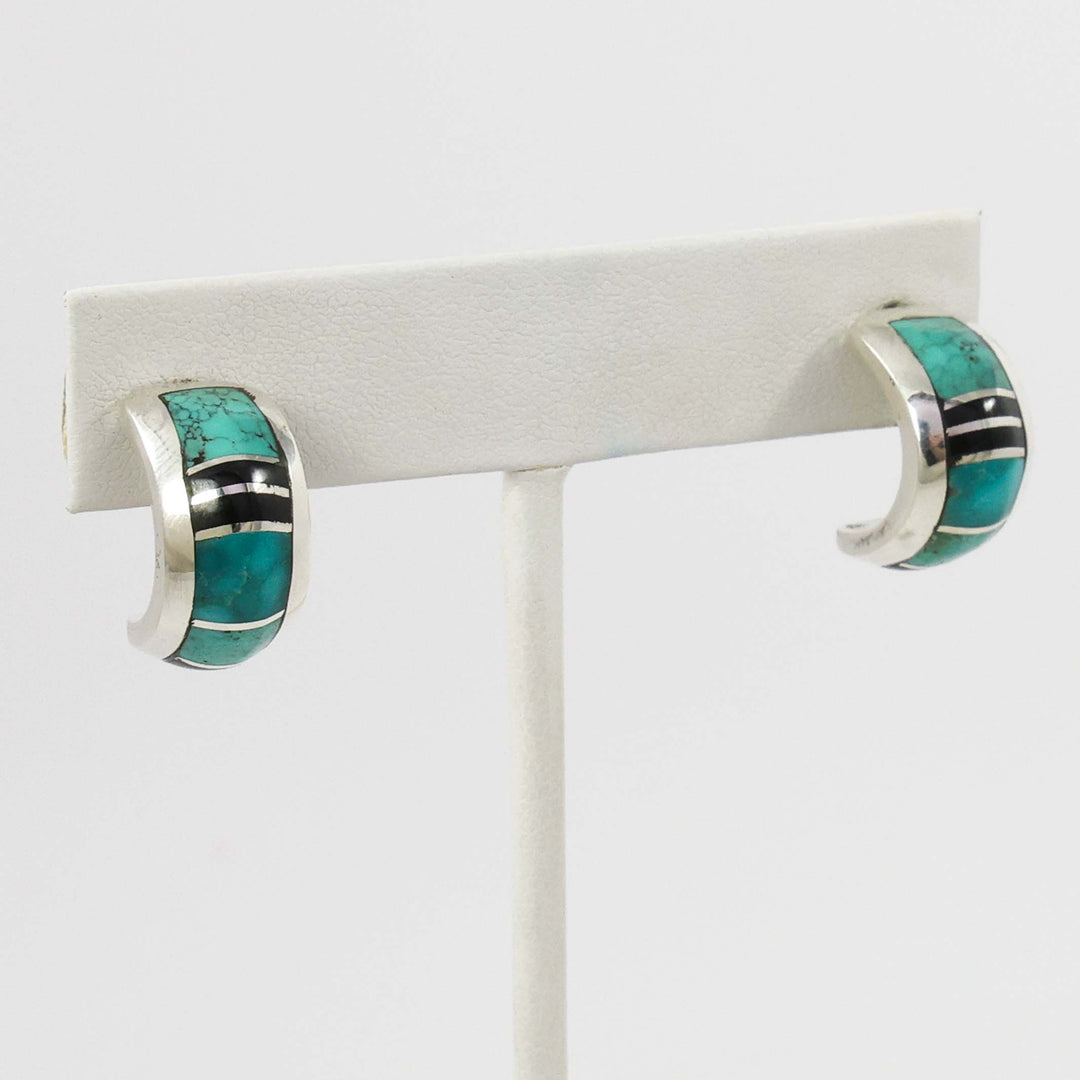 Inlay Hoop Earrings