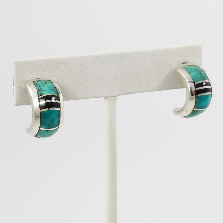 Inlay Hoop Earrings