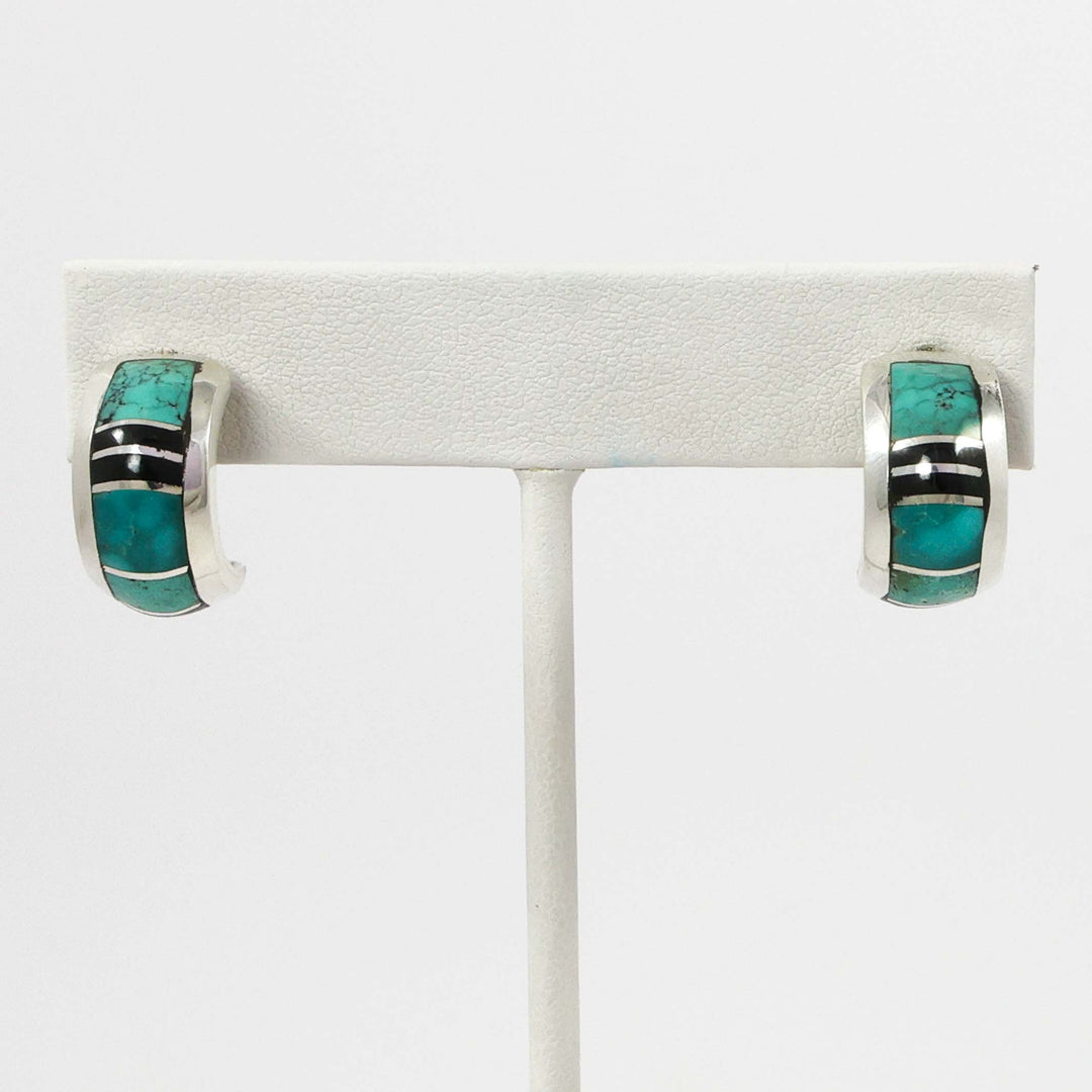 Inlay Hoop Earrings