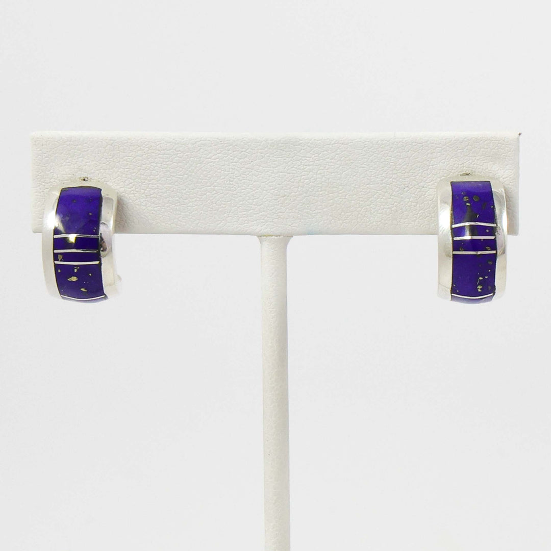 Lapis Hoop Earrings