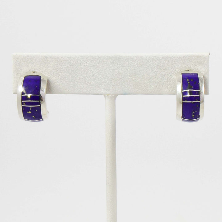 Lapis Hoop Earrings