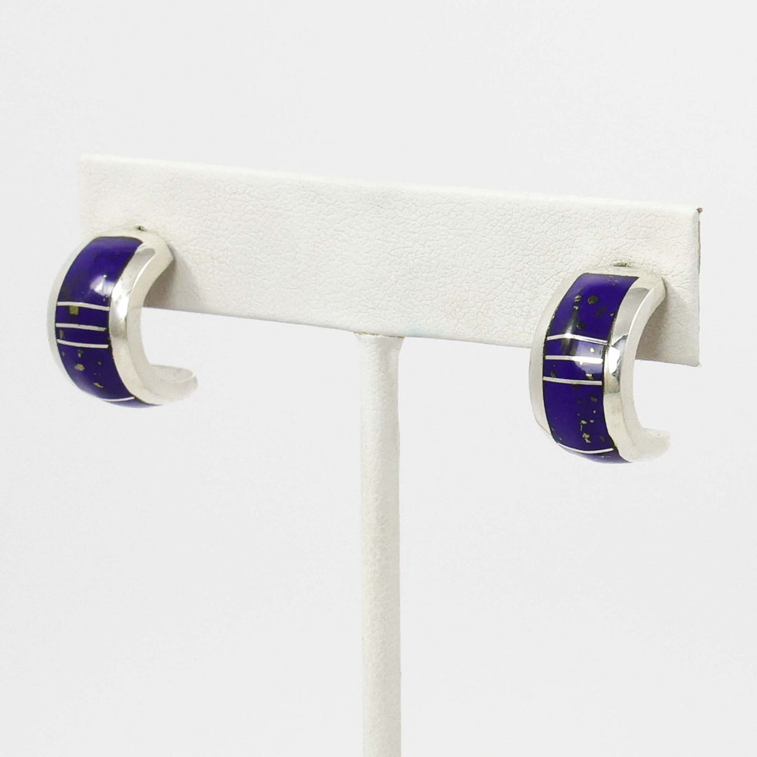 Lapis Hoop Earrings