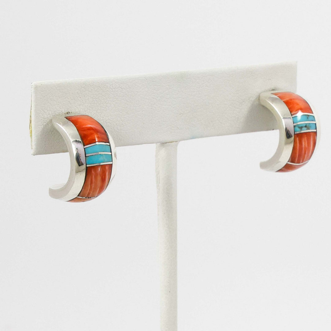 Inlay Hoop Earrings