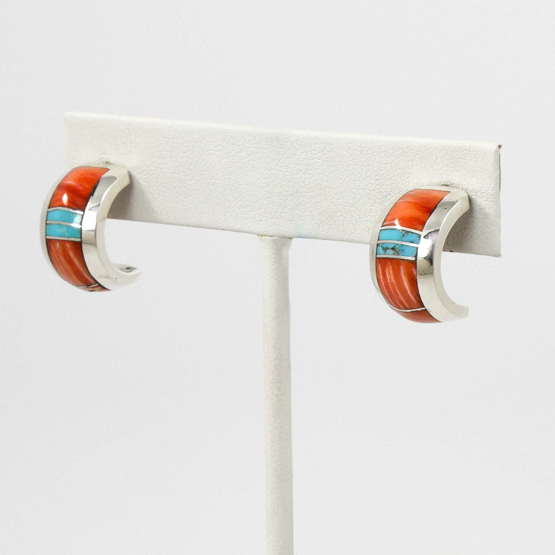 Inlay Hoop Earrings