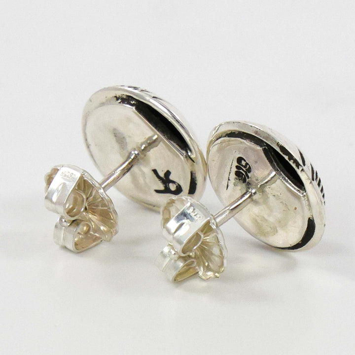 Stamped Silver Earrings