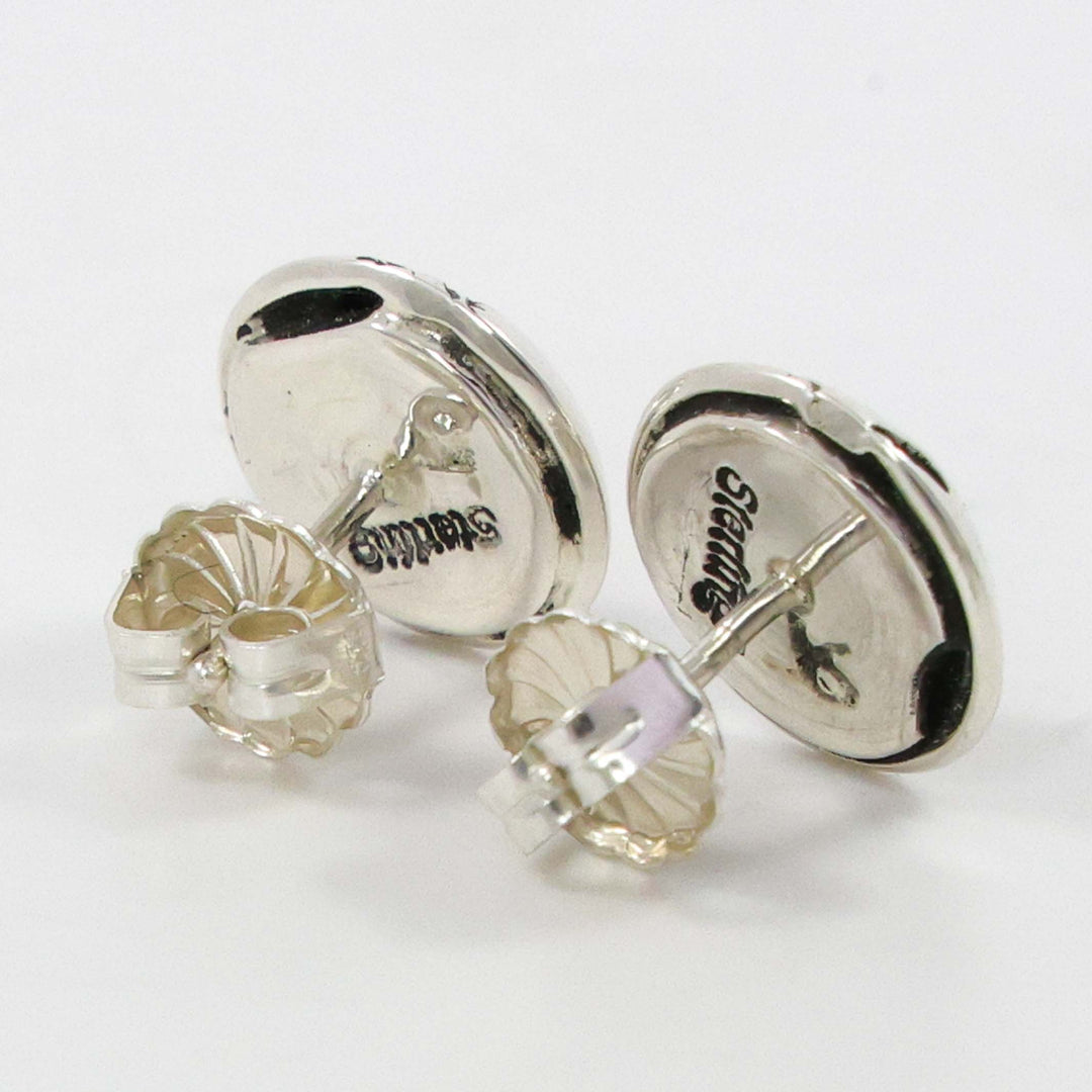 Stamped Silver Earrings