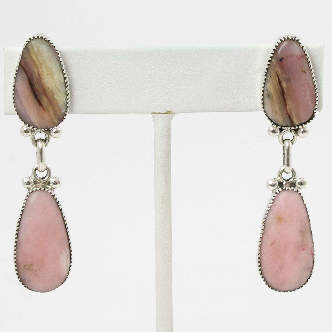 Pink Opal Earrings