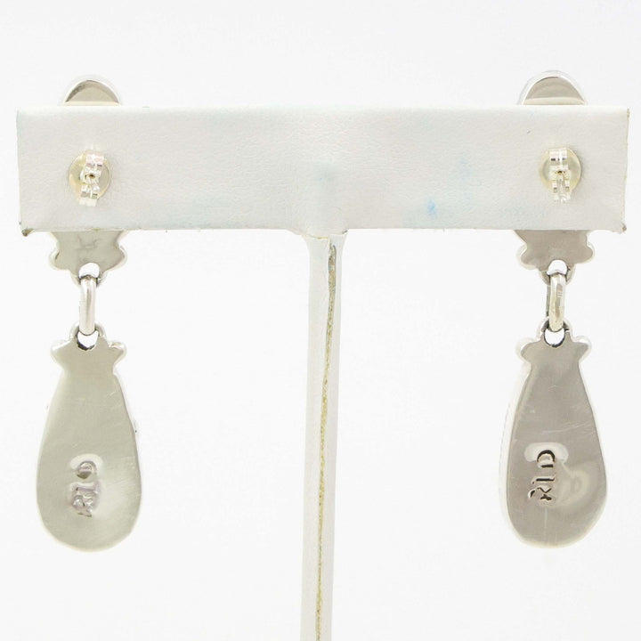 Turquoise and Spiny Oyster Earrings