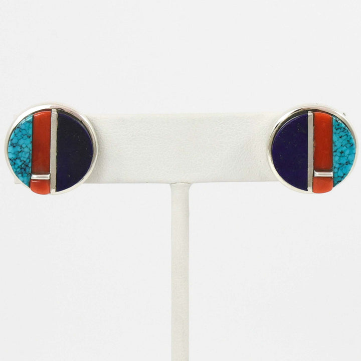 Multi-Stone Inlay Earrings