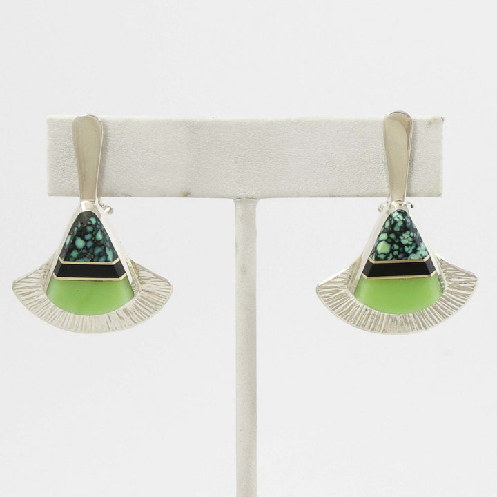 Multi-Stone Inlay Earrings