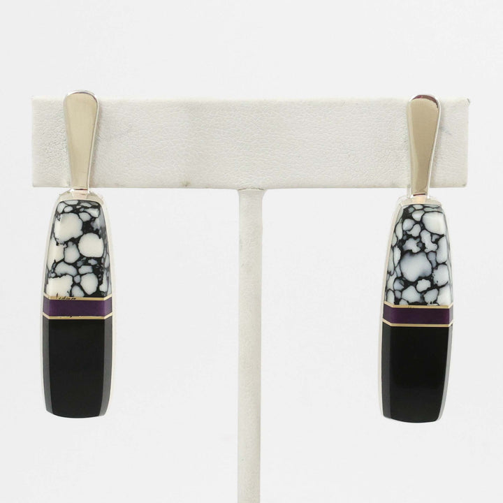 Multi-Stone Inlay Earrings