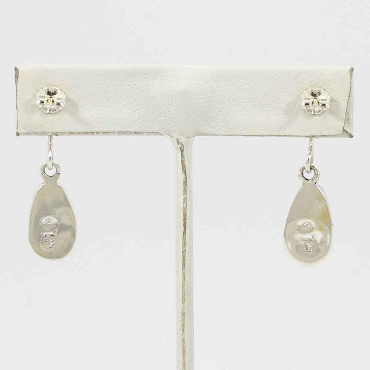 Charoite and Spiny Oyster Shell Earrings