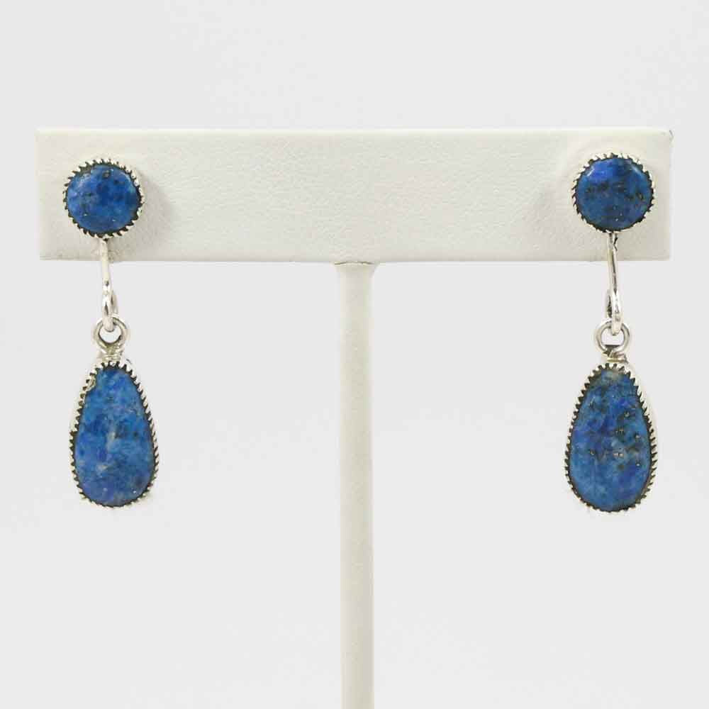 Denim Lapis Earrings
