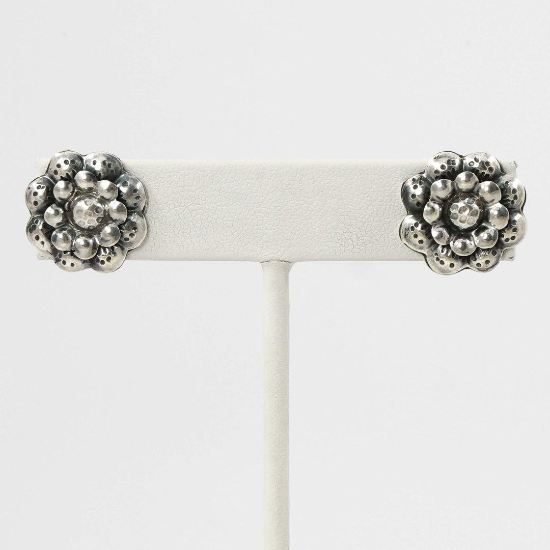 Silver Flower Earrings
