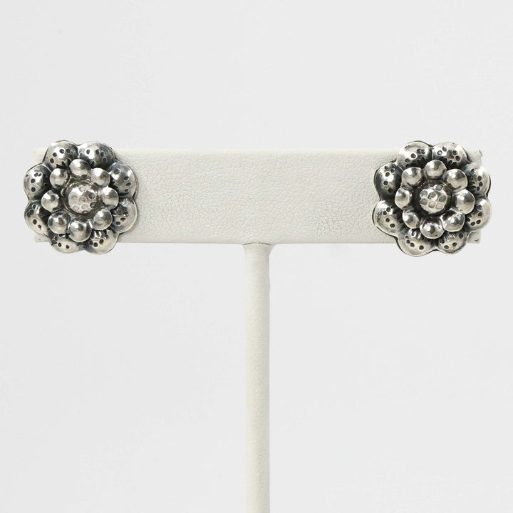 Silver Flower Earrings