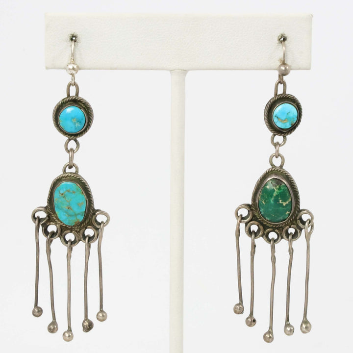 1940s Turquoise Earrings