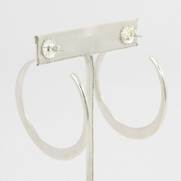 Kingman Turquoise Hoop Earrings