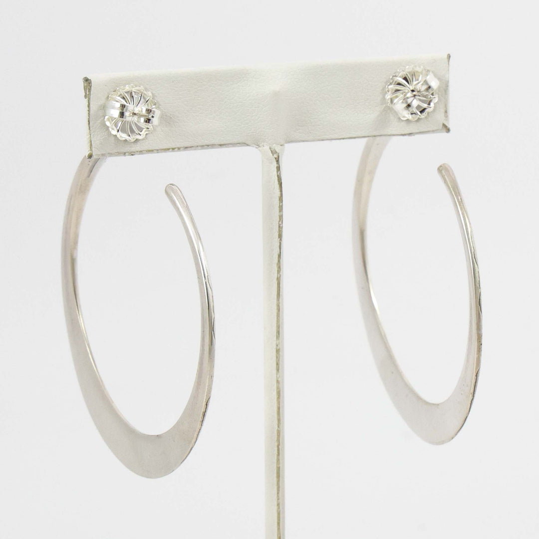Gold and Silver Hoop Earrings