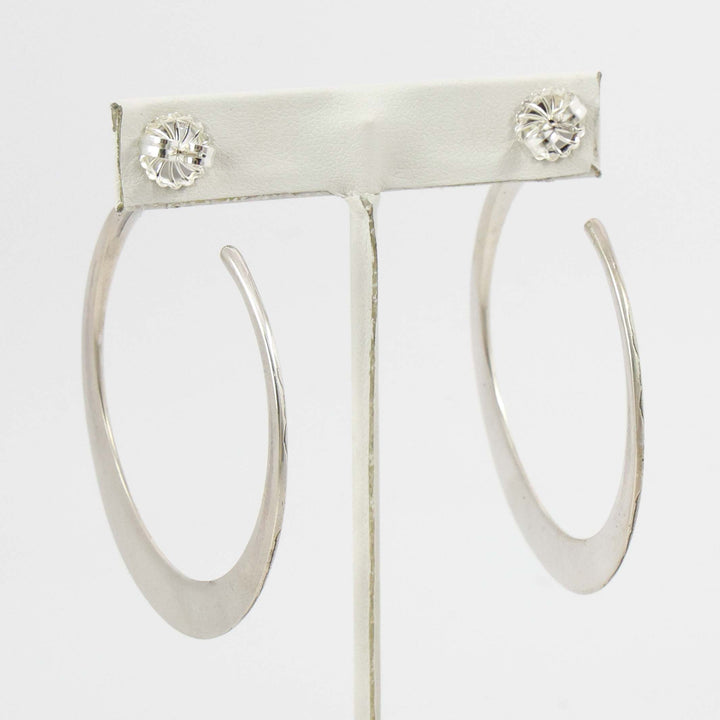 Gold and Silver Hoop Earrings