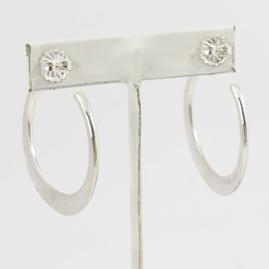 Lapis Hoop Earrings
