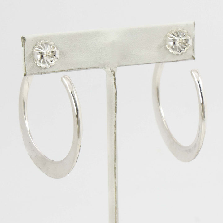 Lapis Hoop Earrings