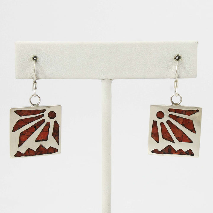 Coral Sunray Earrings