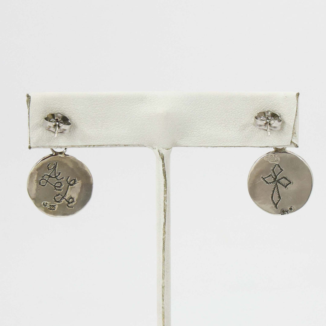 Coral Inlay Earrings