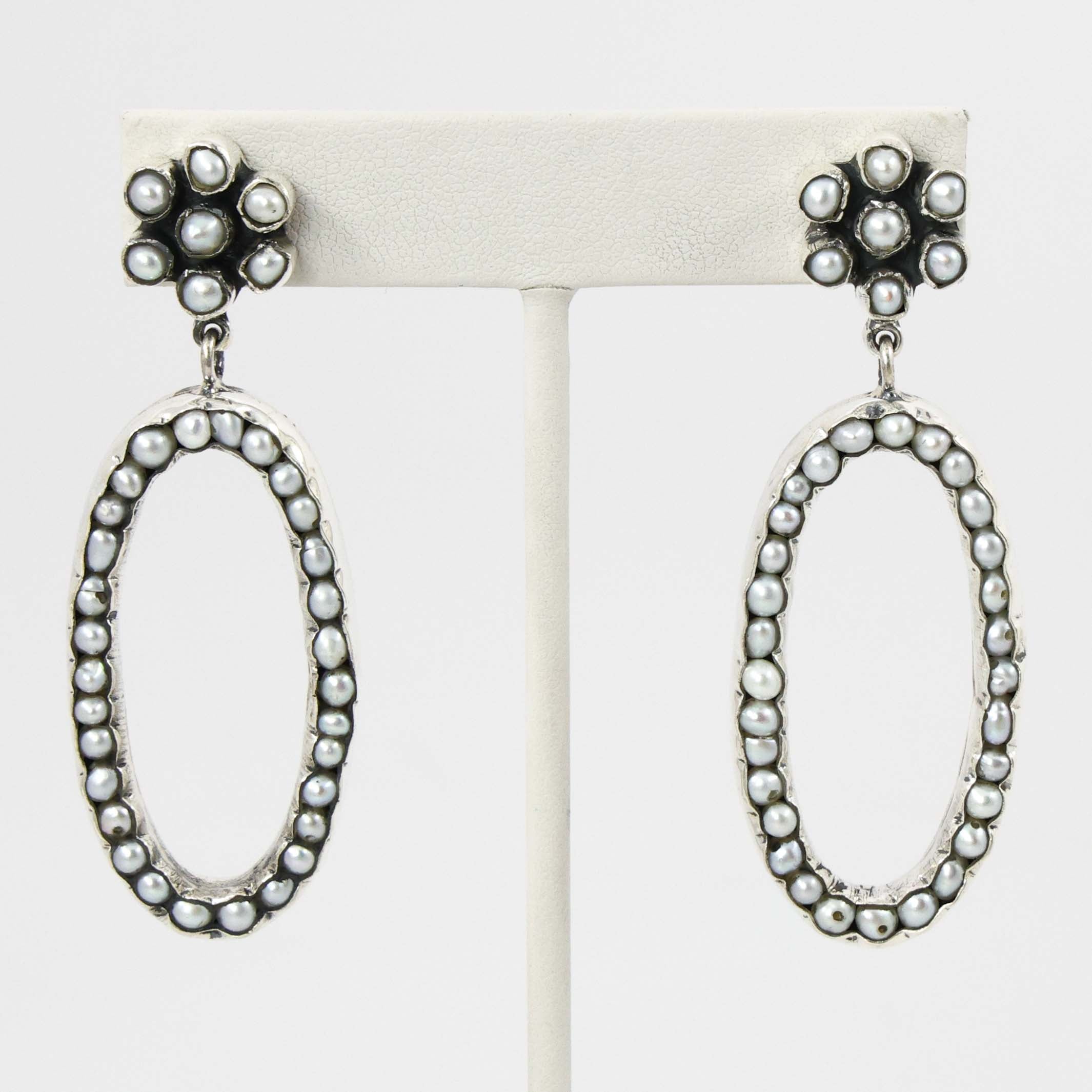 【HYERES LOR】Noailles antique pearl in-ear ear cuffs_full Pearl Earrings – Garland's
