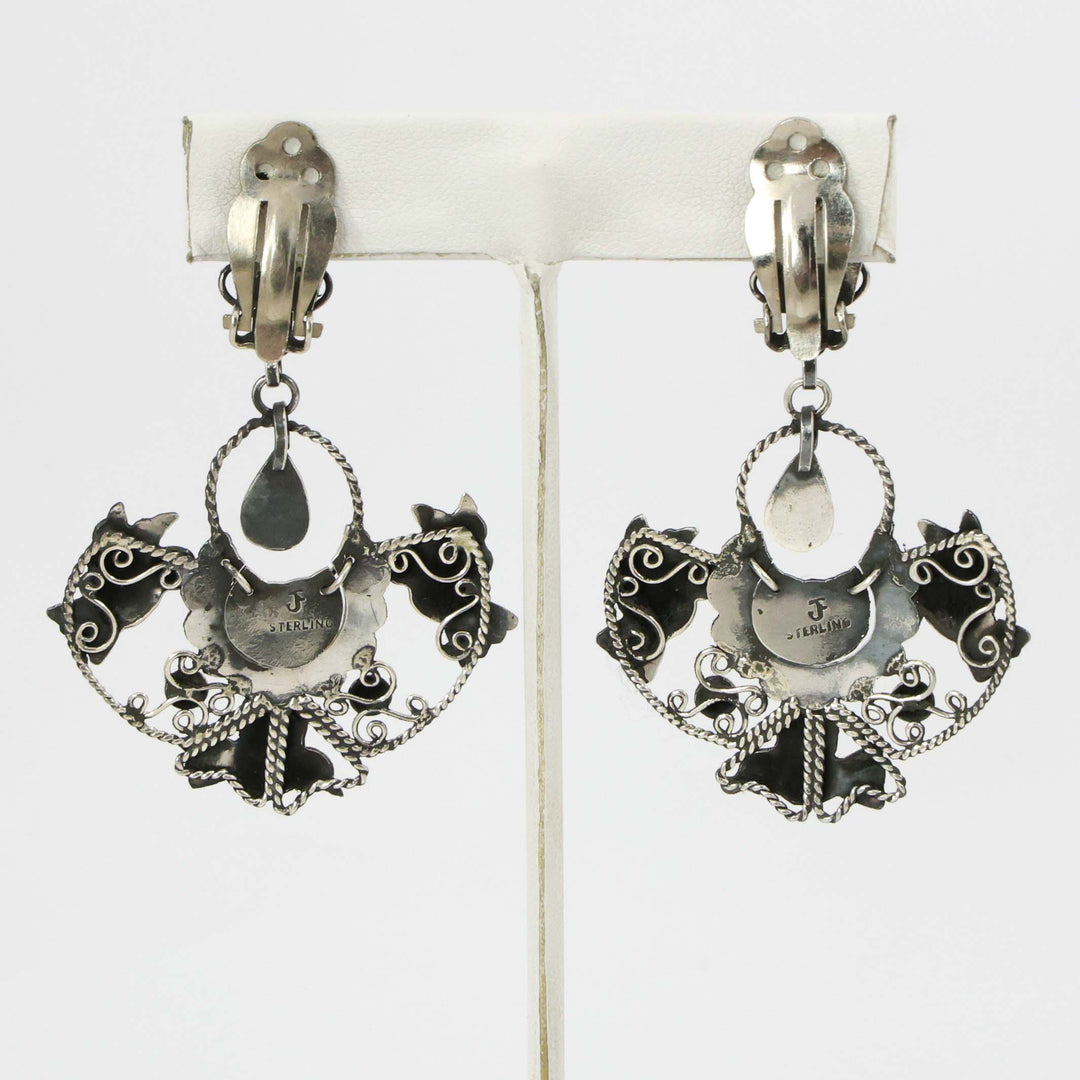Frida Kahlo Clip Earrings