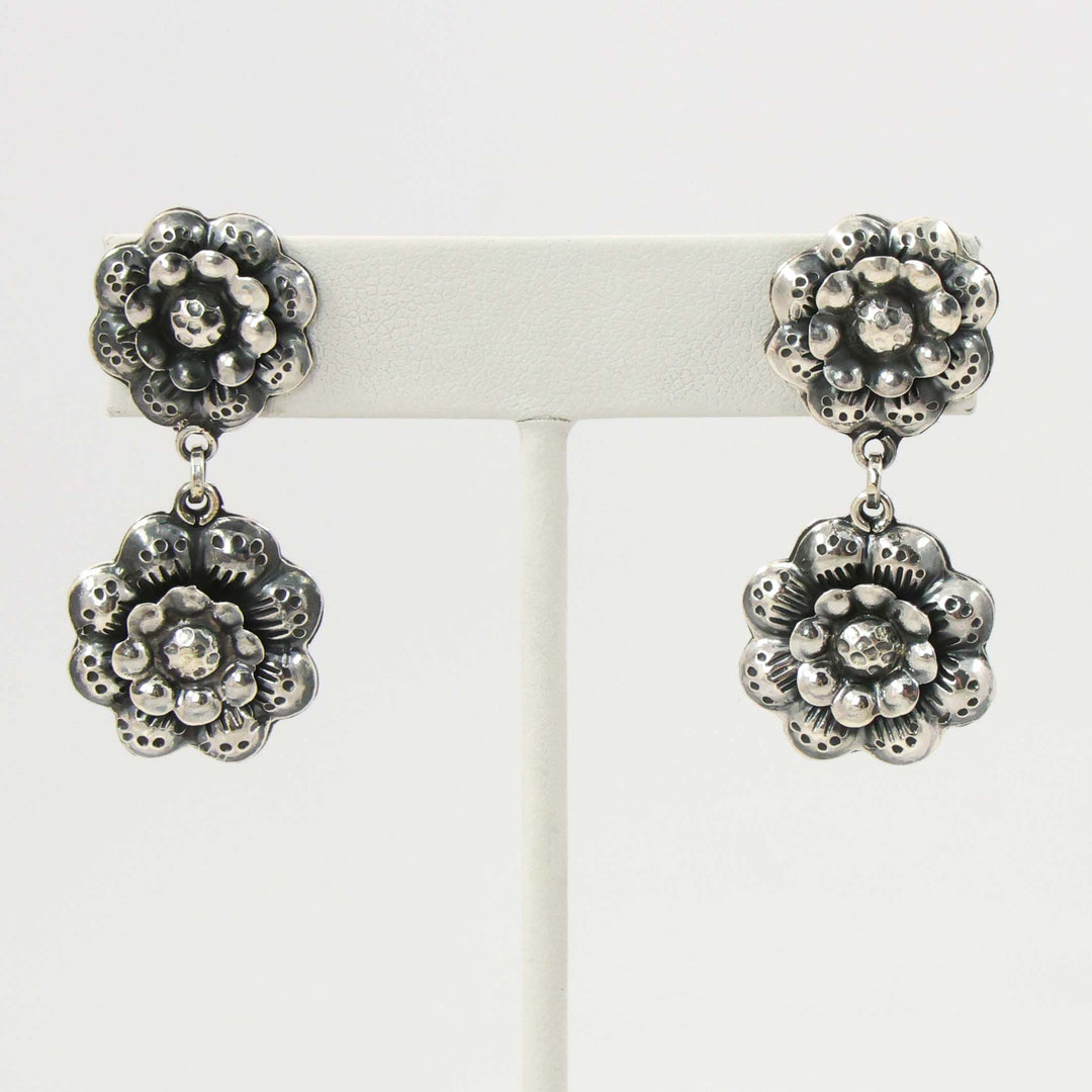 Silver Flower Earrings