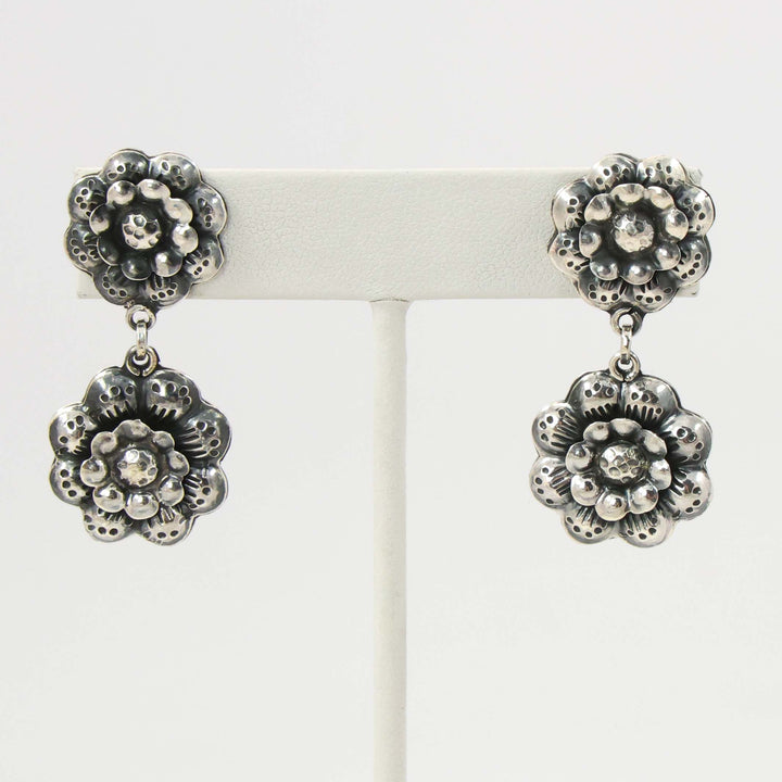 Silver Flower Earrings