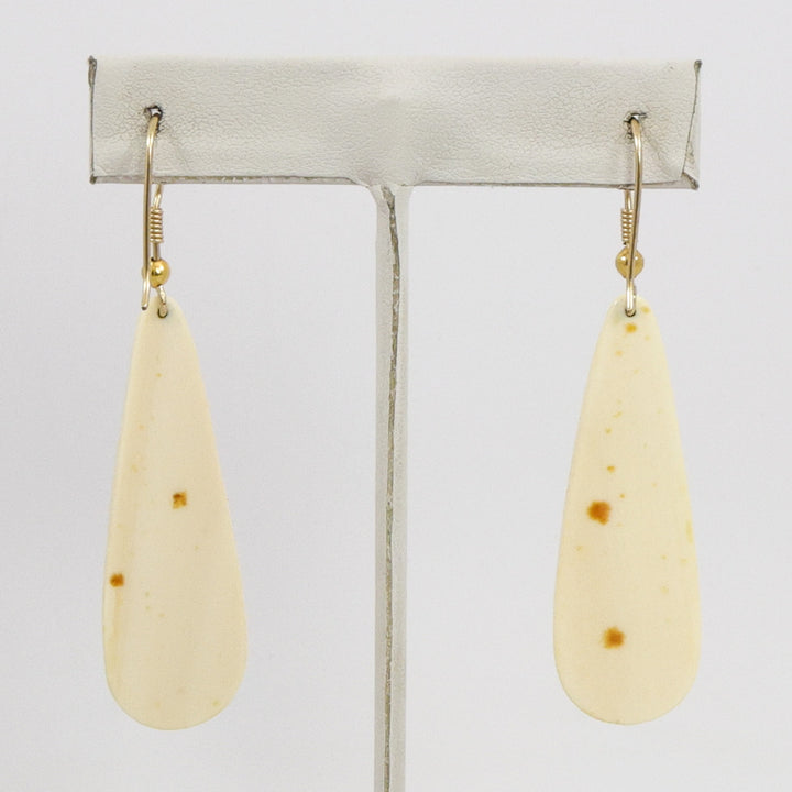 Fossilized Walrus Tusk Earrings