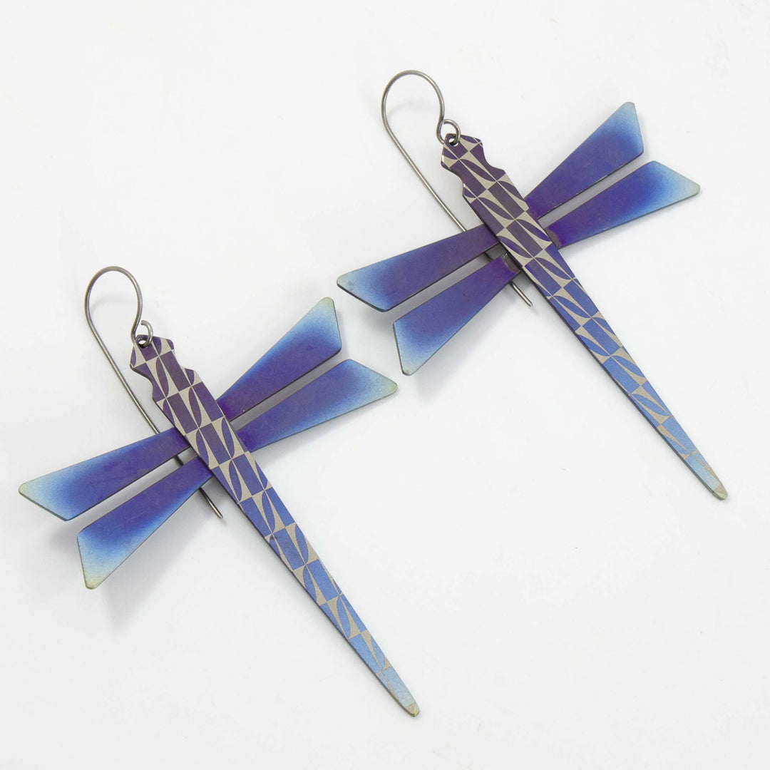 Titanium Dragonfly Earrings