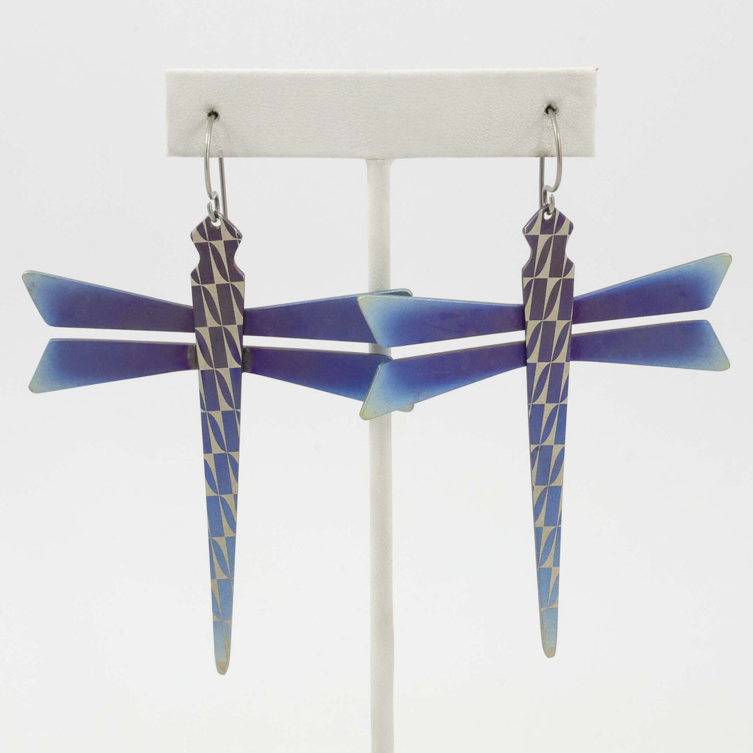 Titanium Dragonfly Earrings