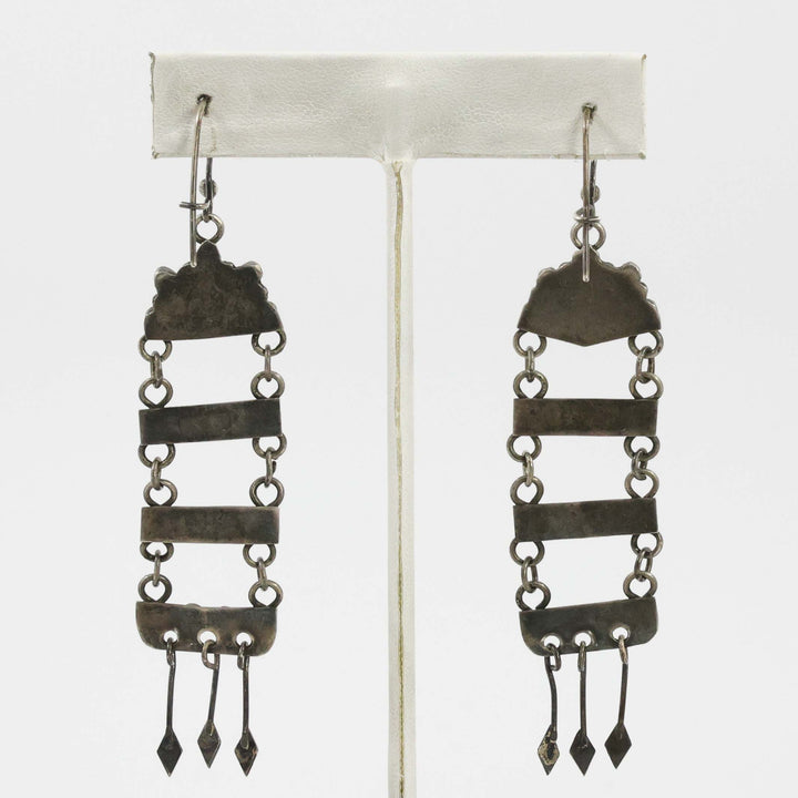 1940s Turquoise Chandelier Earrings