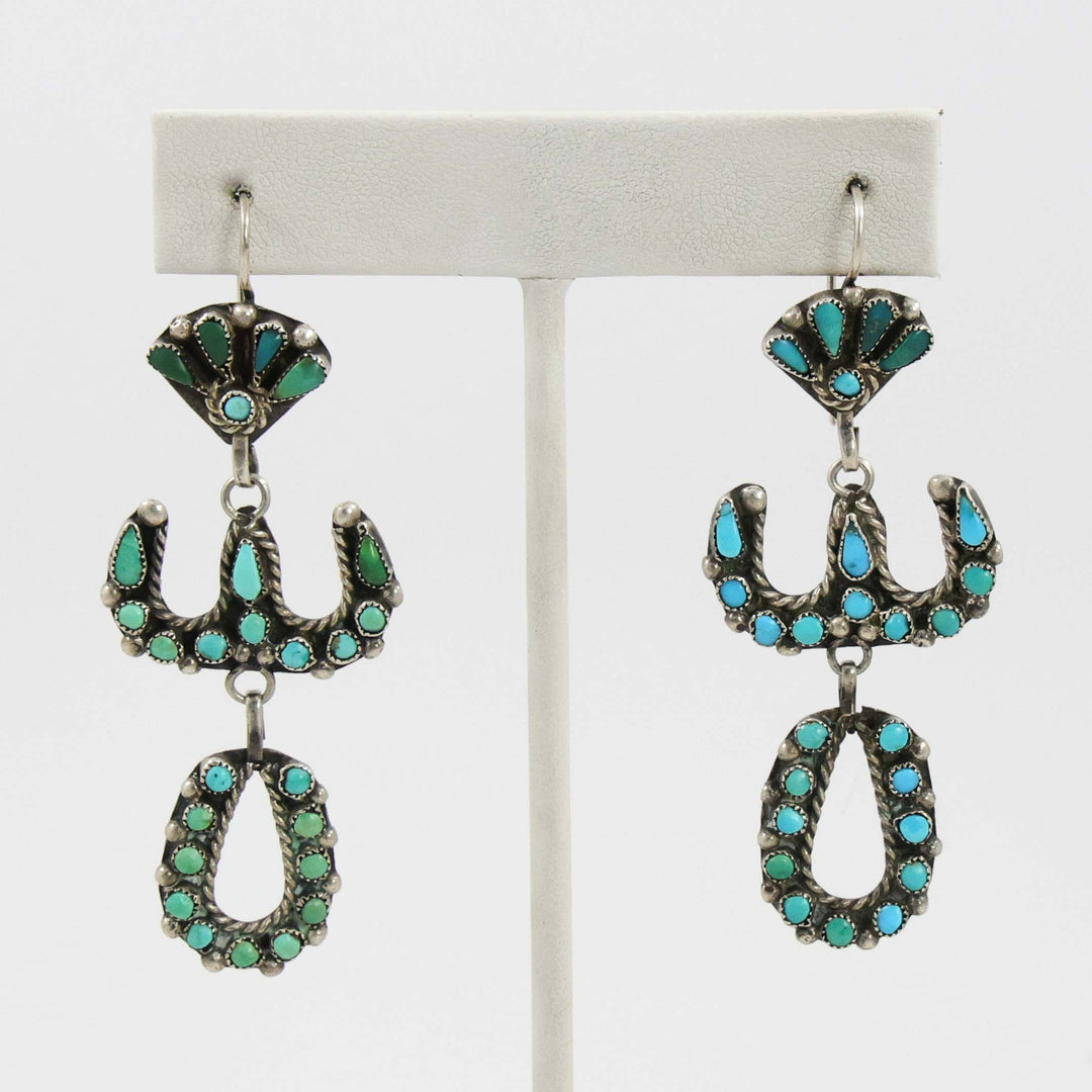 1940s Turquoise Earrings