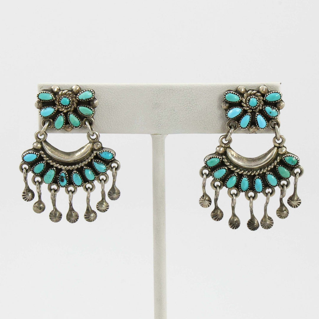 1940s Turquoise Earrings