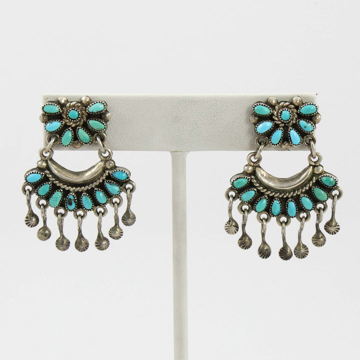 1940s Turquoise Earrings