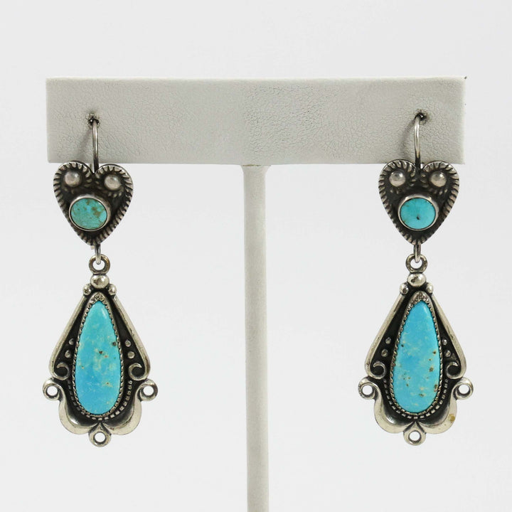 1940s Turquoise Earrings