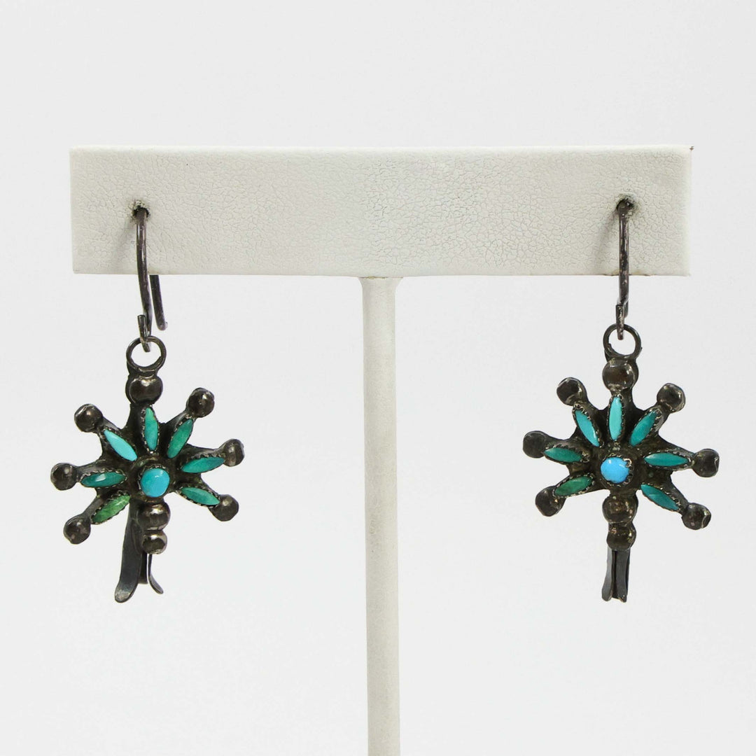 1940s Turquoise Earrings