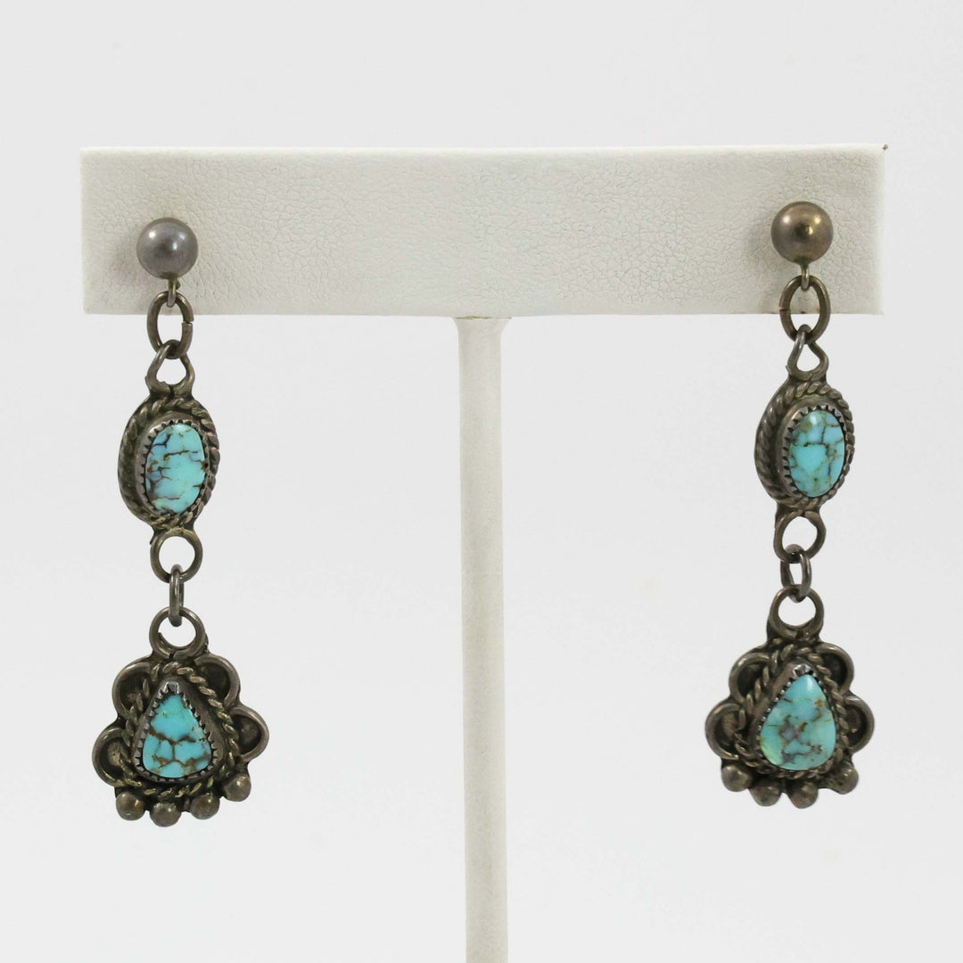 1940s Turquoise Earrings