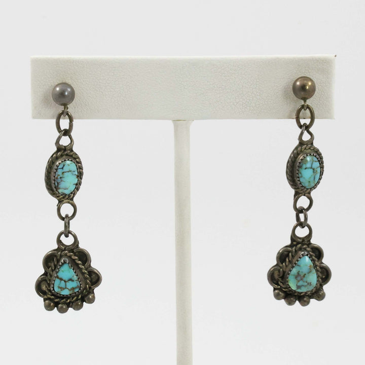 1940s Turquoise Earrings