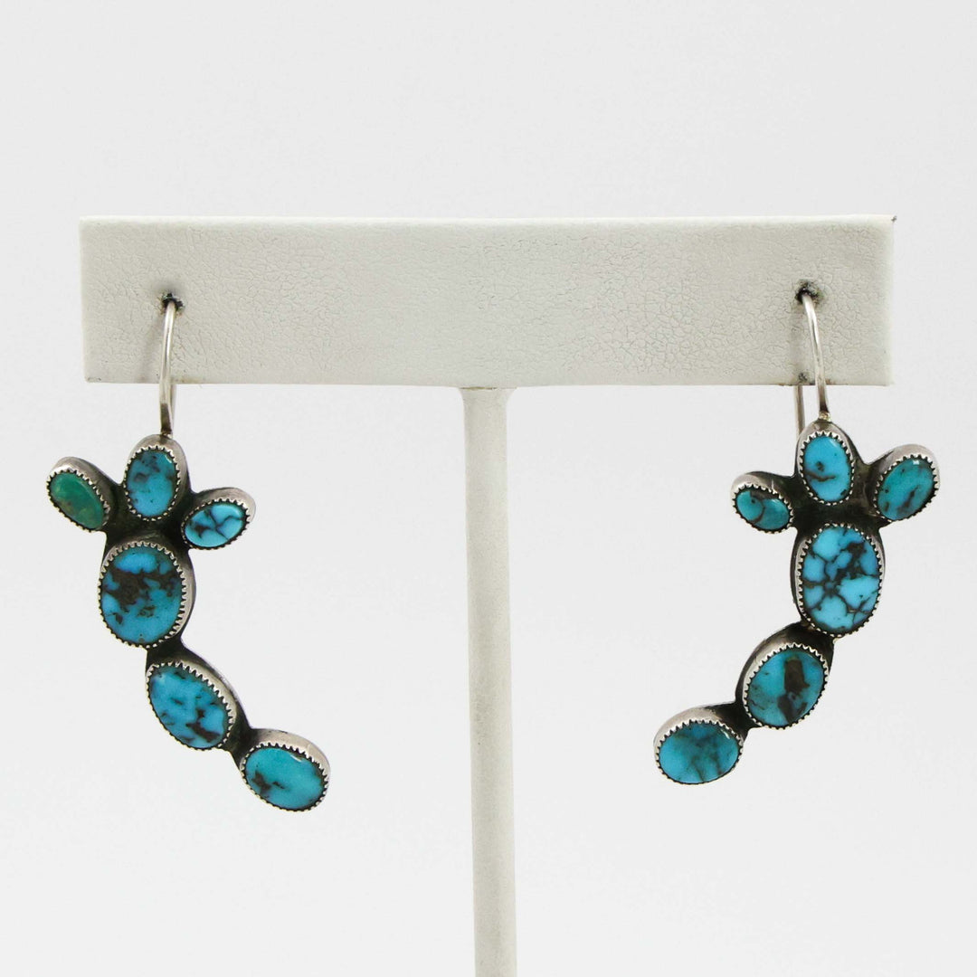 1950s Turquoise Dragonfly Earrings
