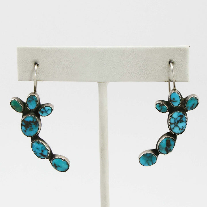 1950s Turquoise Dragonfly Earrings