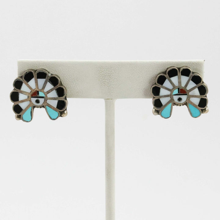 1960s Sunface Clip Earrings