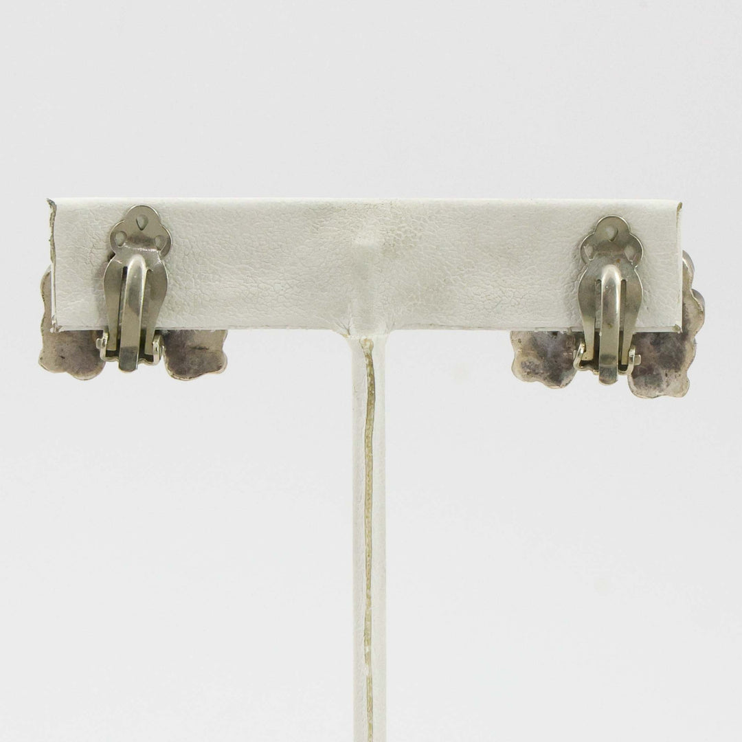 1960s Sunface Clip Earrings
