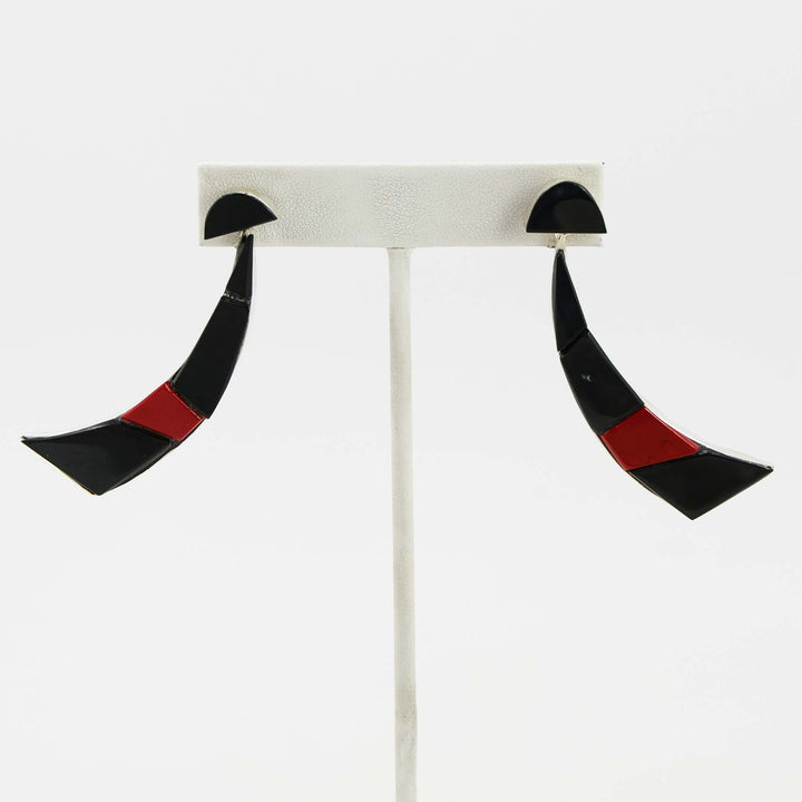 Black Jade and Rosarita Earrings