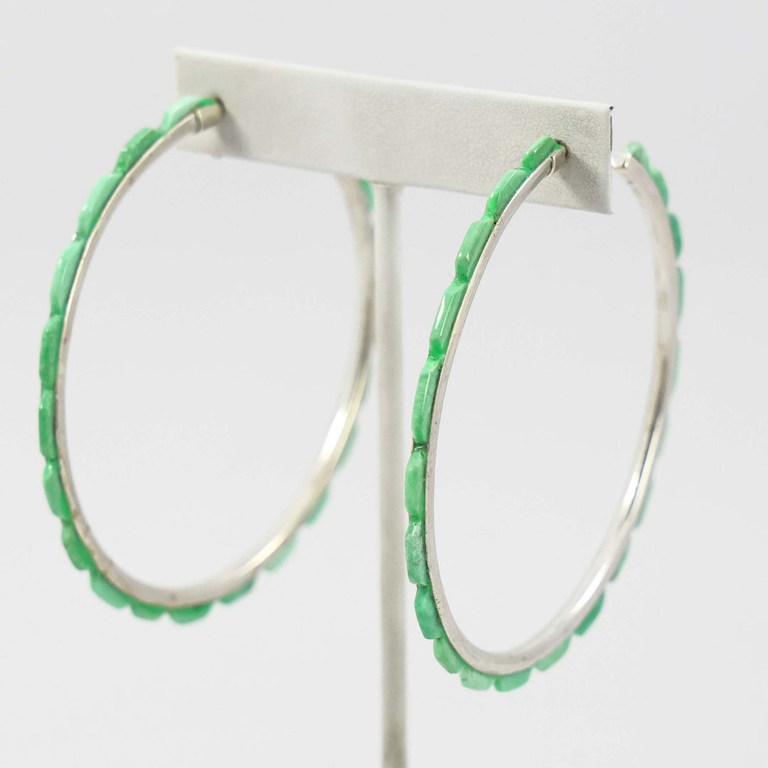 Turquoise Hoop Earrings
