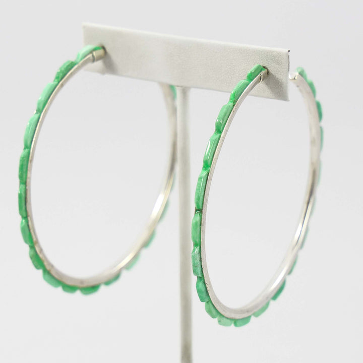 Turquoise Hoop Earrings